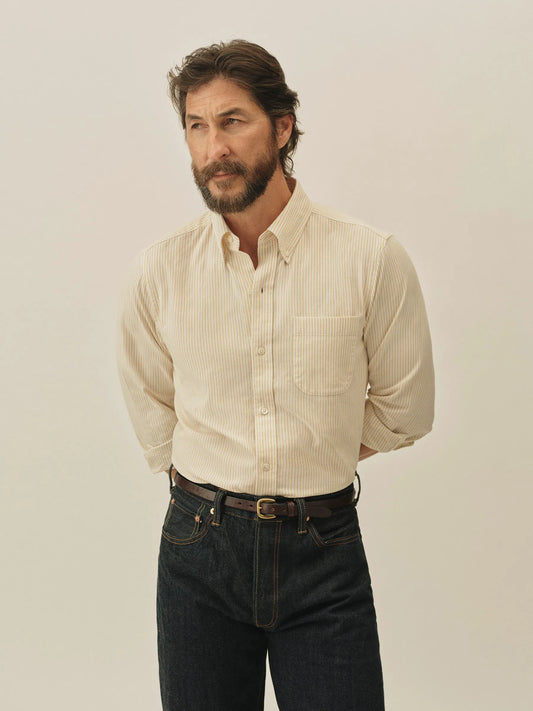 Barley/White Brook Stripe California Oxford BD Shirt