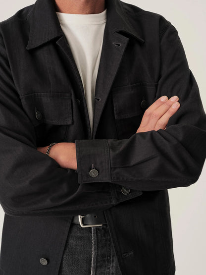 Black Omaha Flyweight HBT P-43 Fatigue Jacket