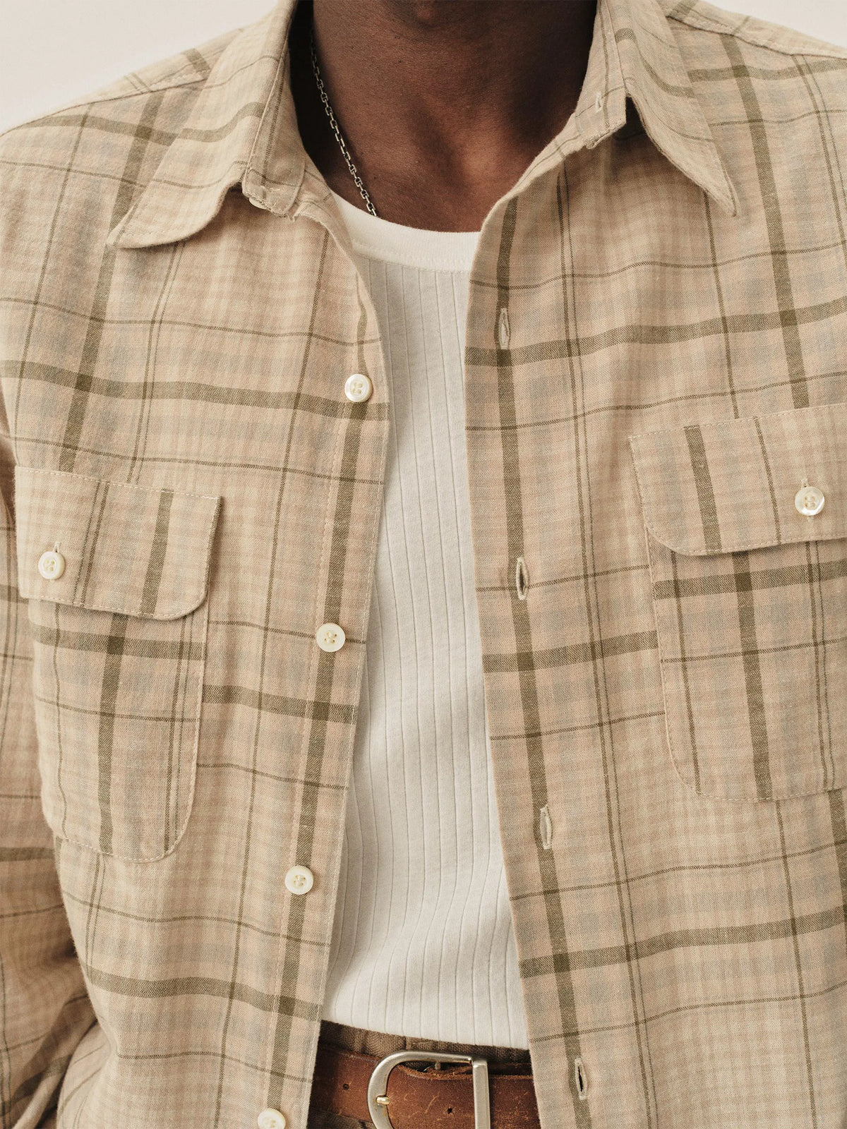 Trail Plaid Breeze Cotton Linen Ls Shirt
