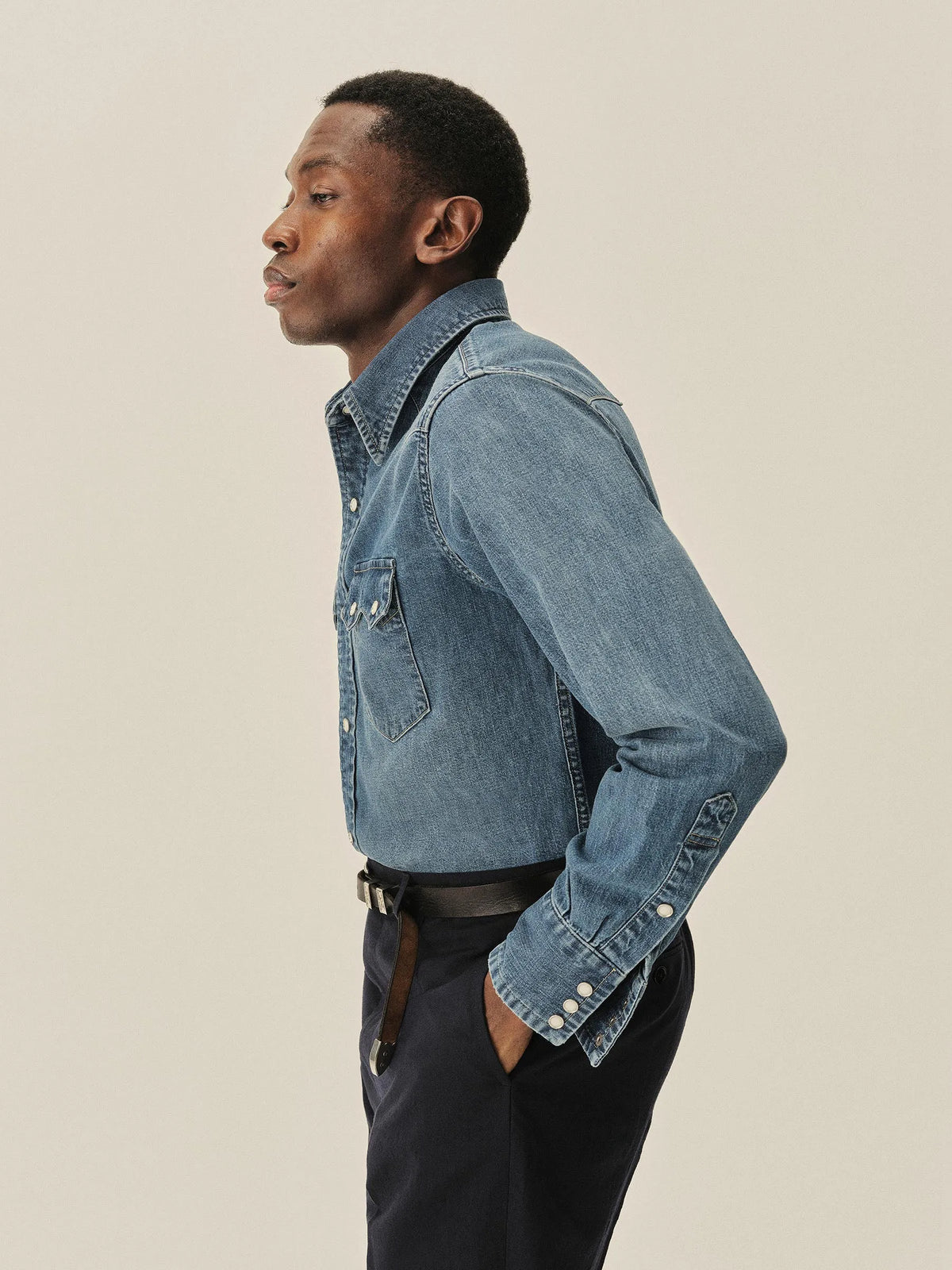 M085 Japanese Denim Sawtelle Sawtooth Western Shirt