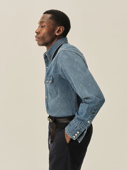 M085 Japanese Denim Sawtelle Sawtooth Western Shirt