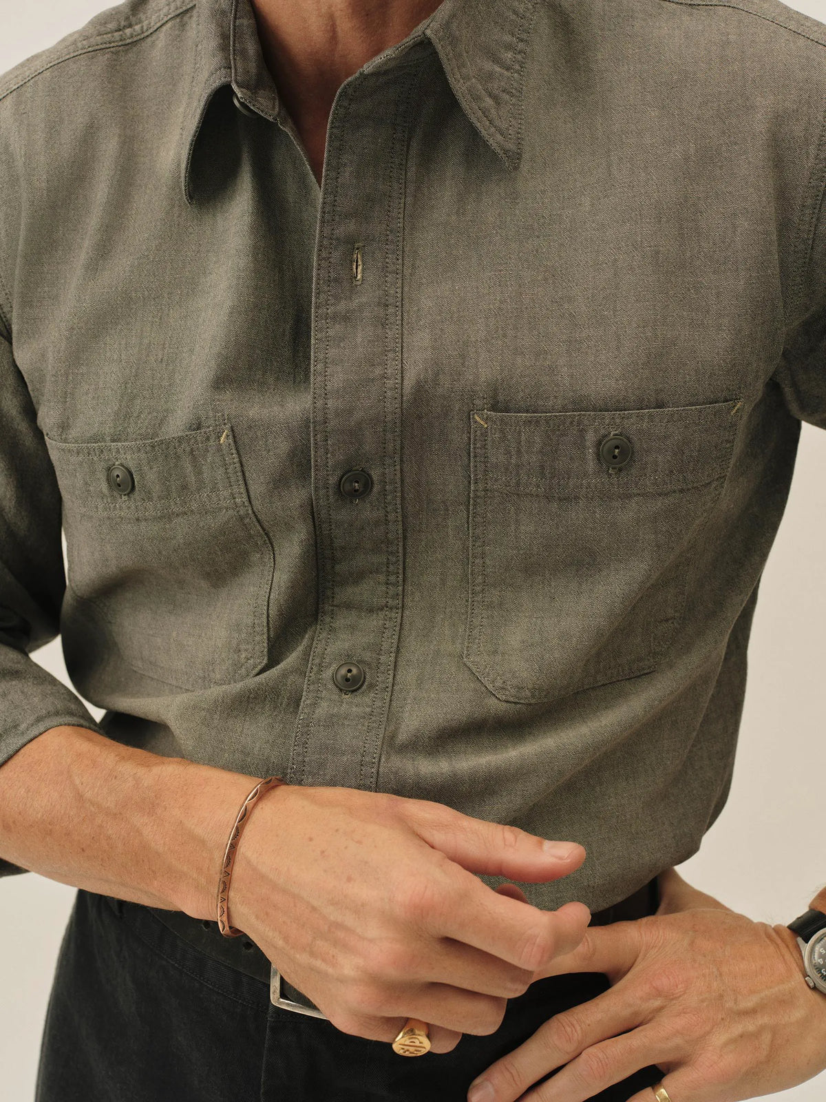 B015 Japanese Chambray Station Shirt