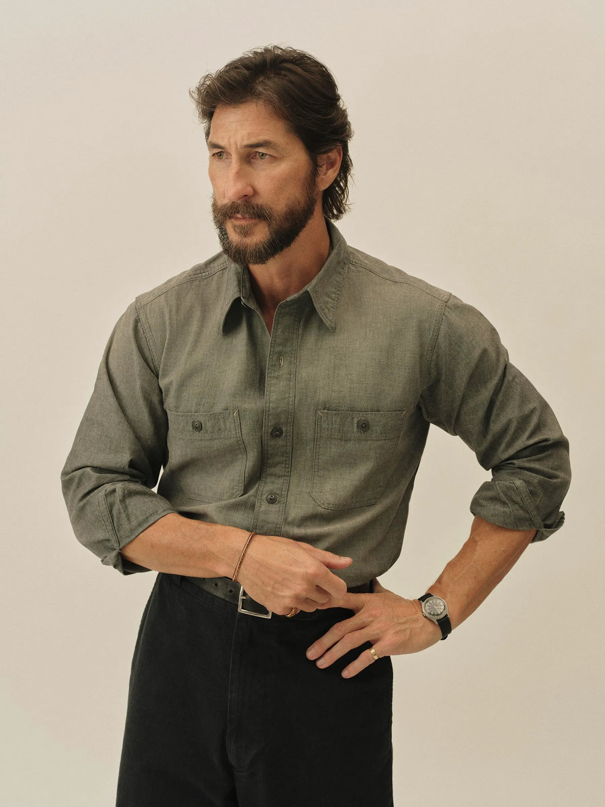 B015 Japanese Chambray Station Shirt