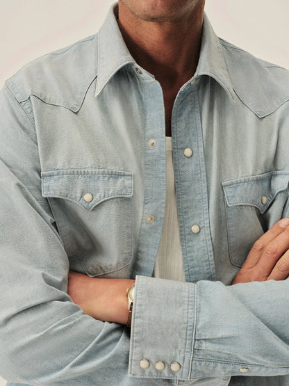 L049 Japanese Chambray Western Shirt