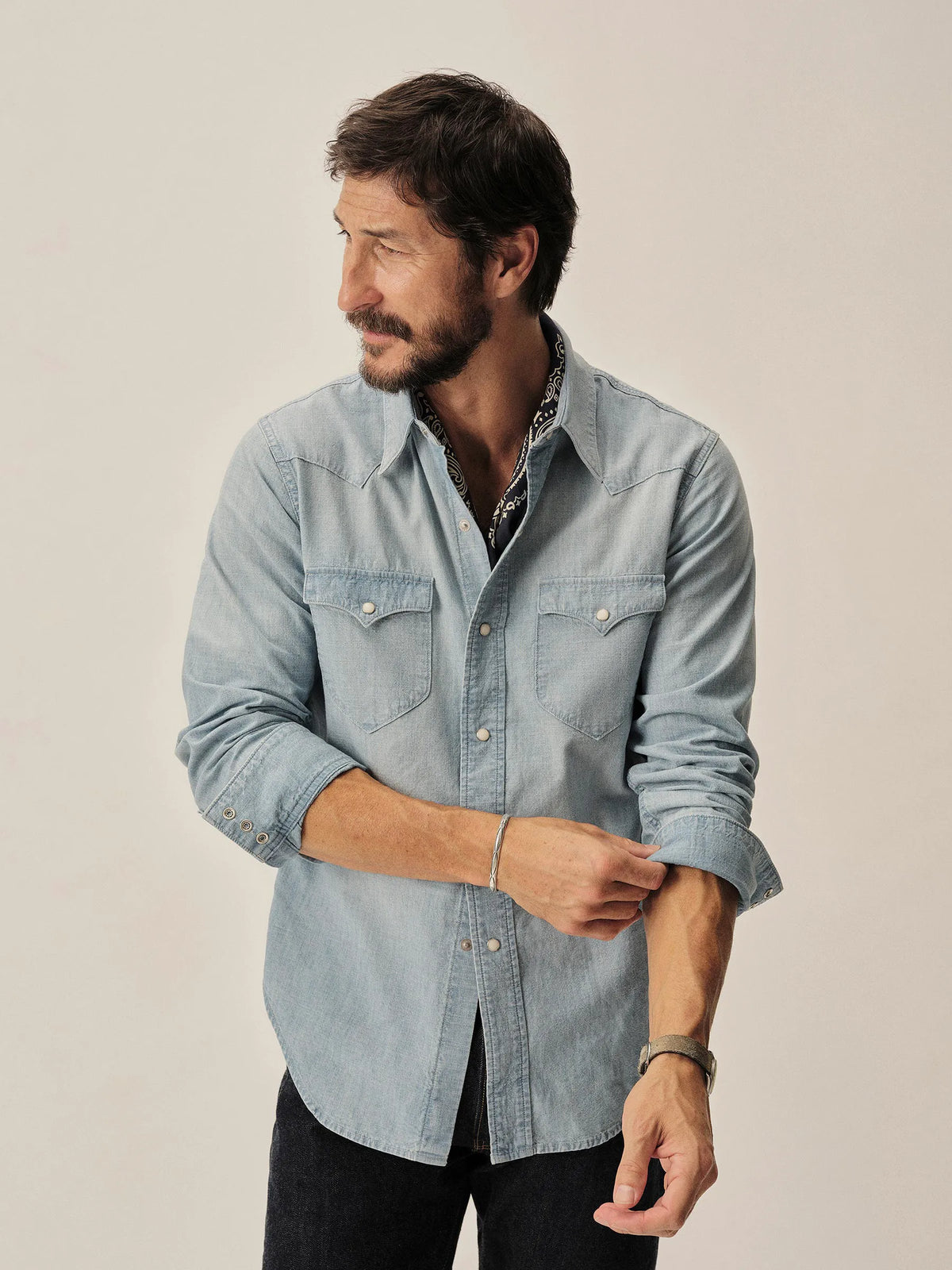 L030 Japanese Chambray Western Shirt