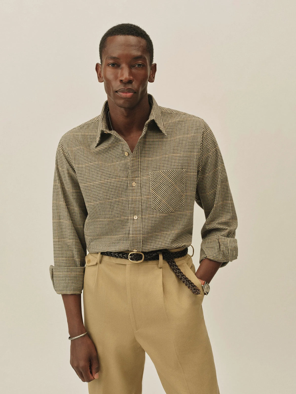 Mesquite Plaid Pacific Twill Flannel One Pocket Shirt