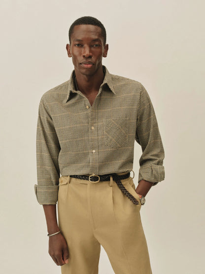 Mesquite Plaid Pacific Twill Flannel One Pocket Shirt