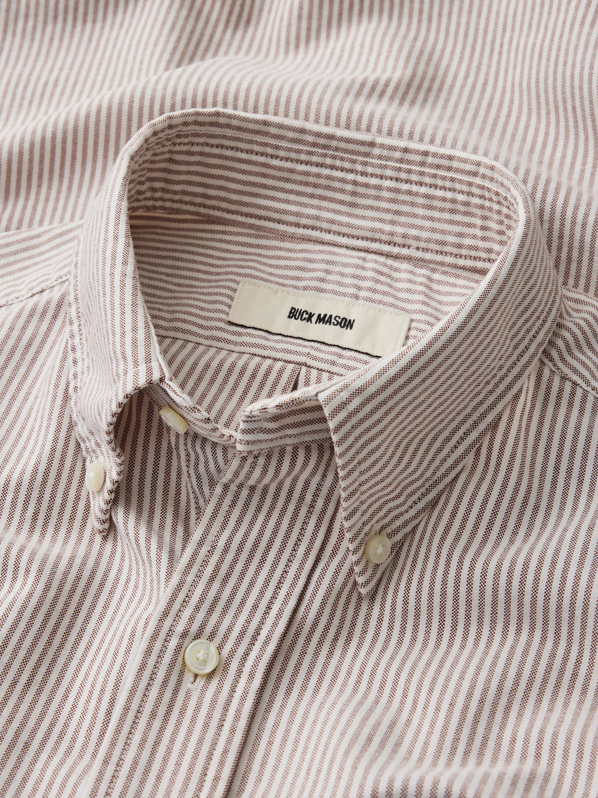 Dark Brick Brook Stripe Big Oxford