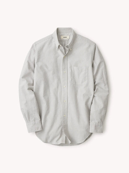 Olive/White Brook Stripe Big Oxford