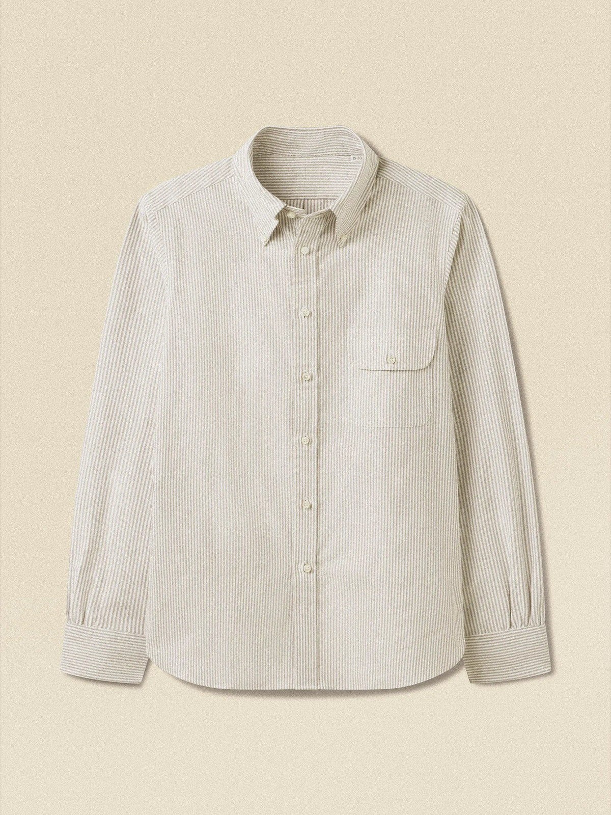 Brown/White Stripe Bryceland's X Buck Mason Perfect OCBD Shirt