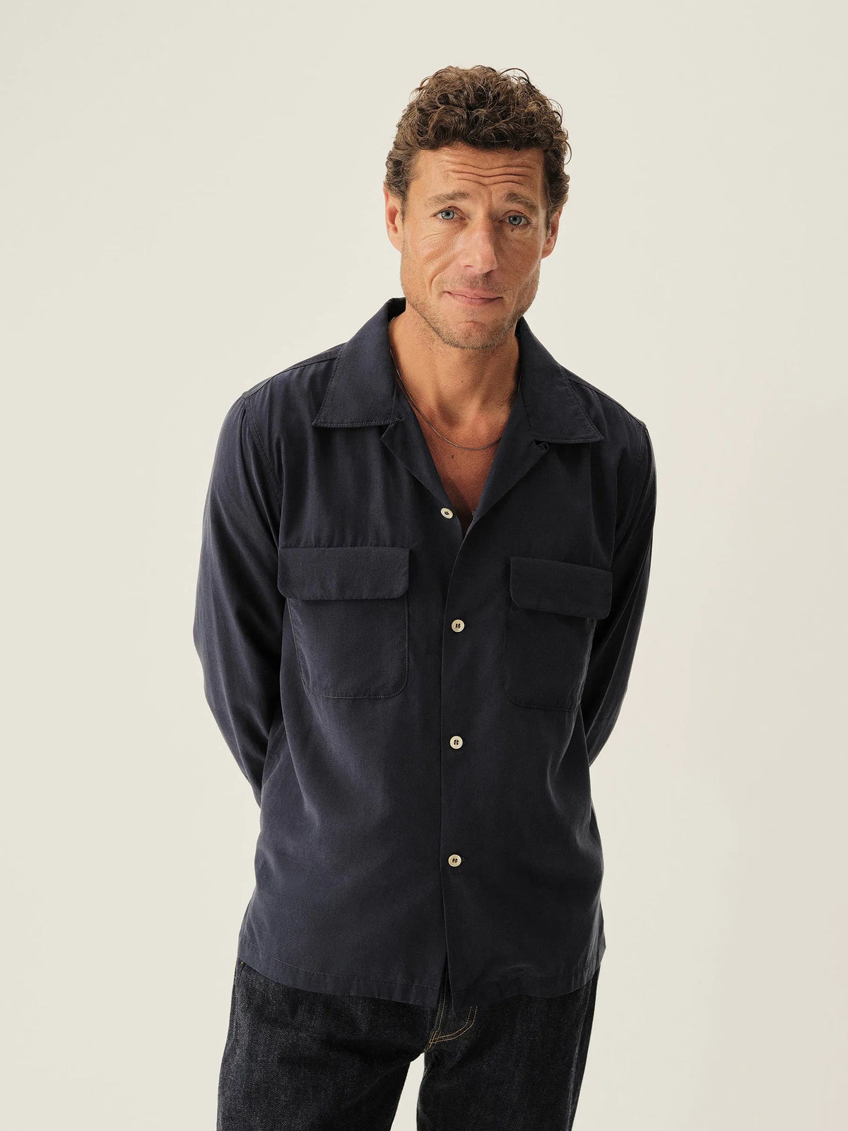 Dark Navy Casita Camp Shirt