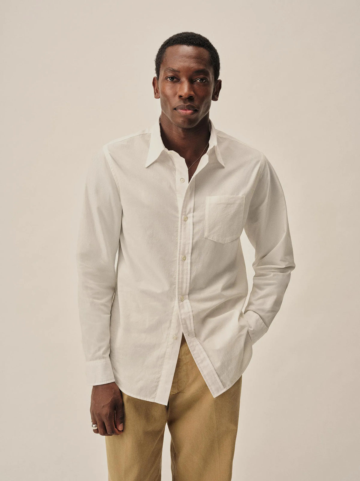 White Wornwell One Pocket Shirt