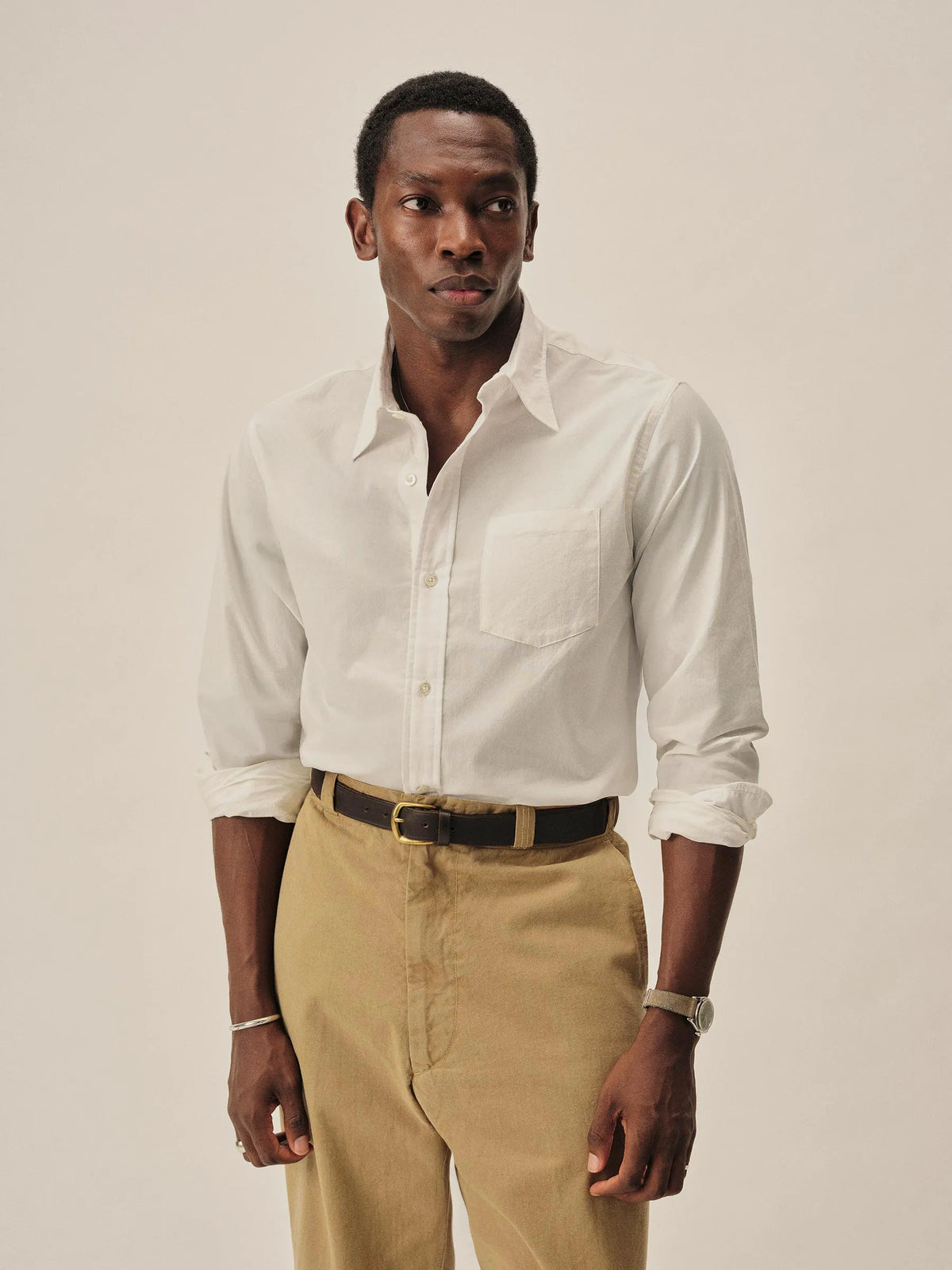White Wornwell One Pocket Shirt