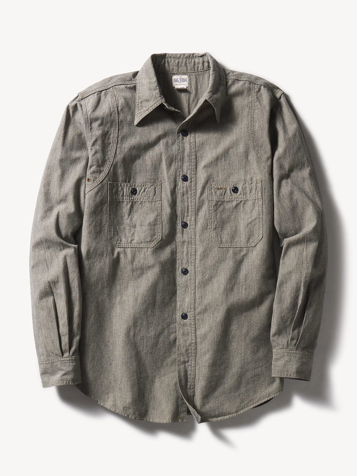 Oatmeal Jaspe Big Yank X Buck Mason 2-Pocket Ventilated Work Shirt