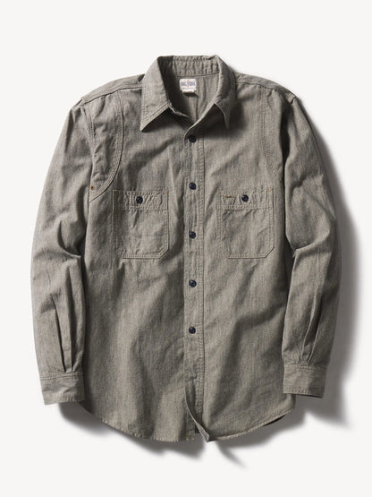 Oatmeal Jaspe Big Yank X Buck Mason 2-Pocket Ventilated Work Shirt