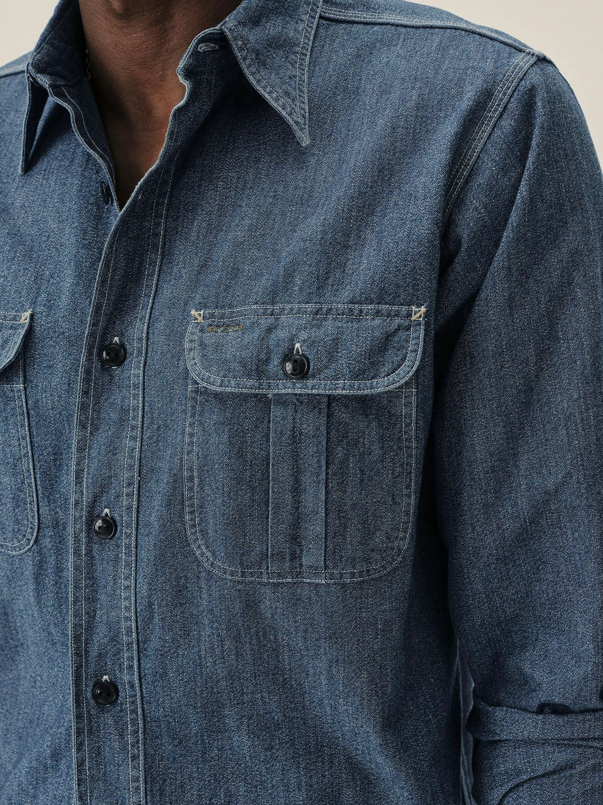 Blue Jaspe Big Yank X Buck Mason Classic Work Shirt