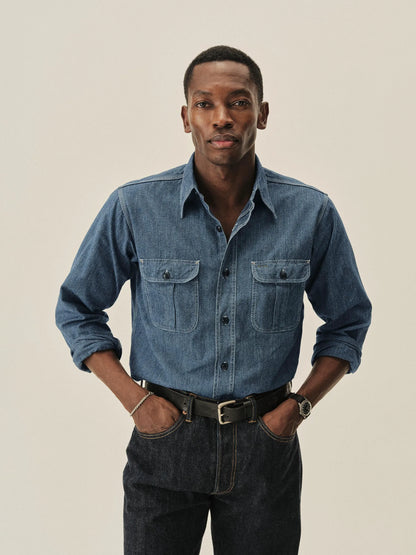 Blue Jaspe Big Yank X Buck Mason Classic Work Shirt