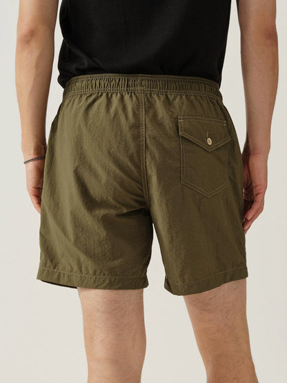 Olive Drab 5.5" Diver Cloth Swim Short