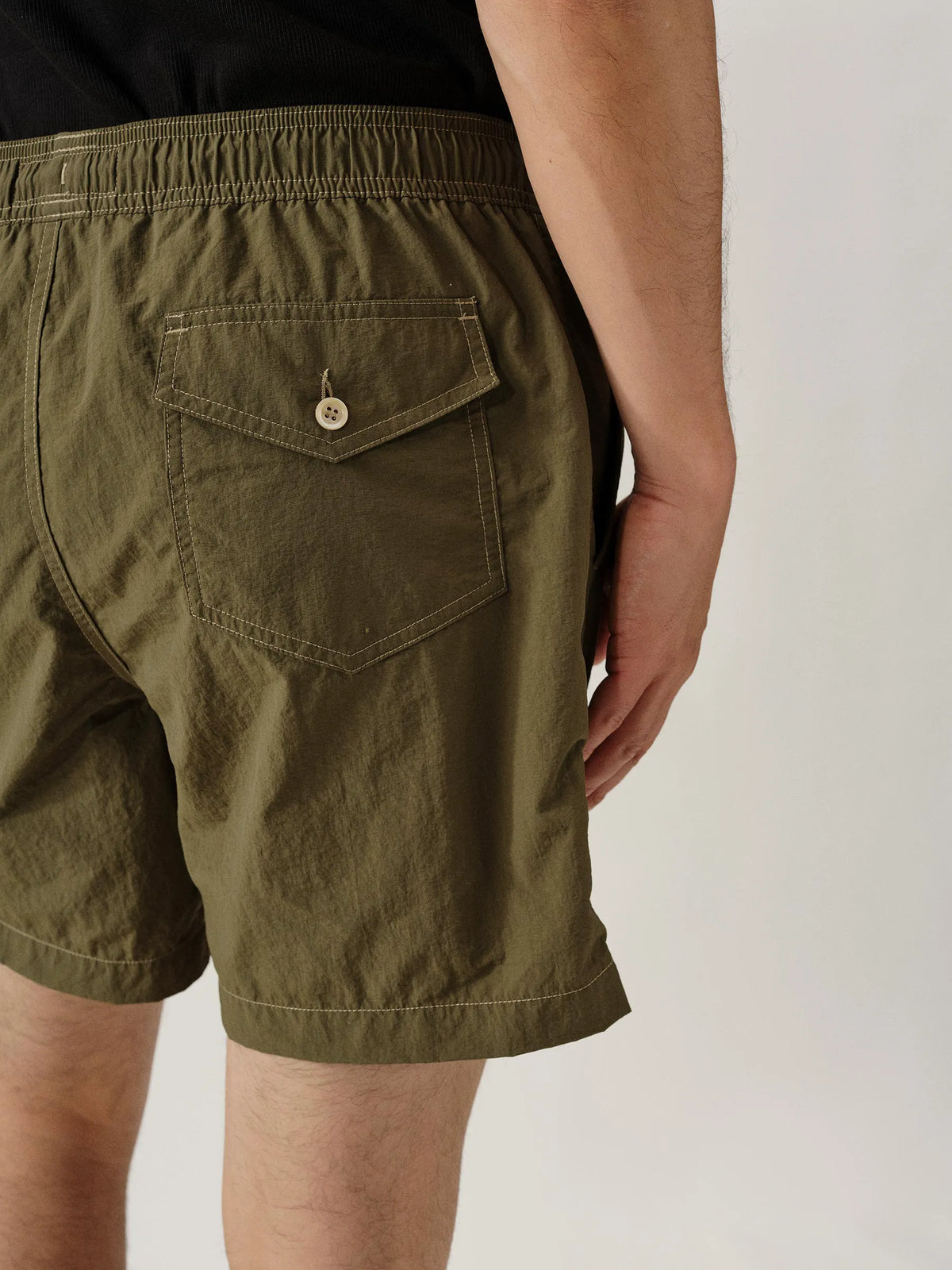 Olive Drab 5.5" Diver Cloth Swim Short