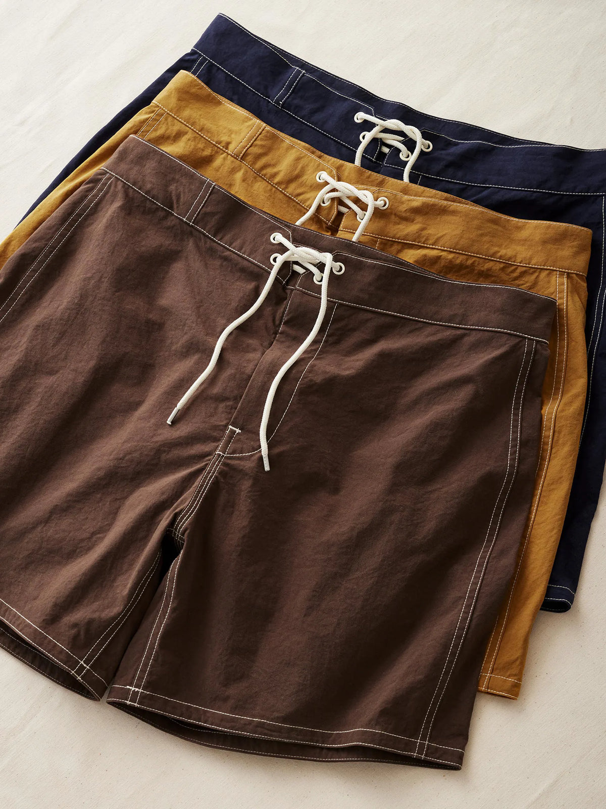 Brown 5.5" Japanese Oxford Board Short
