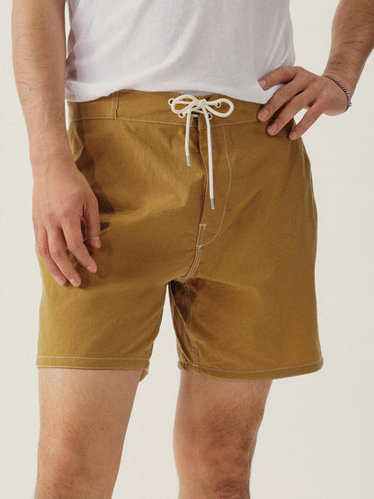 Gold 5.5" Japanese Oxford Board Short