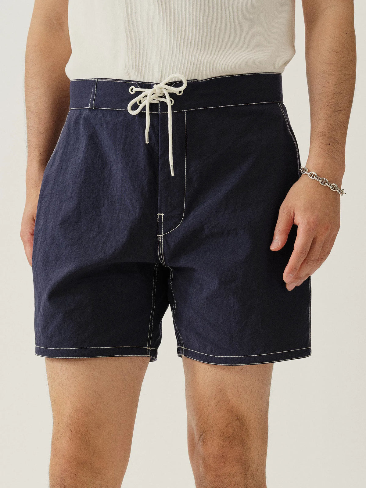 Navy 5.5" Japanese Oxford Board Short
