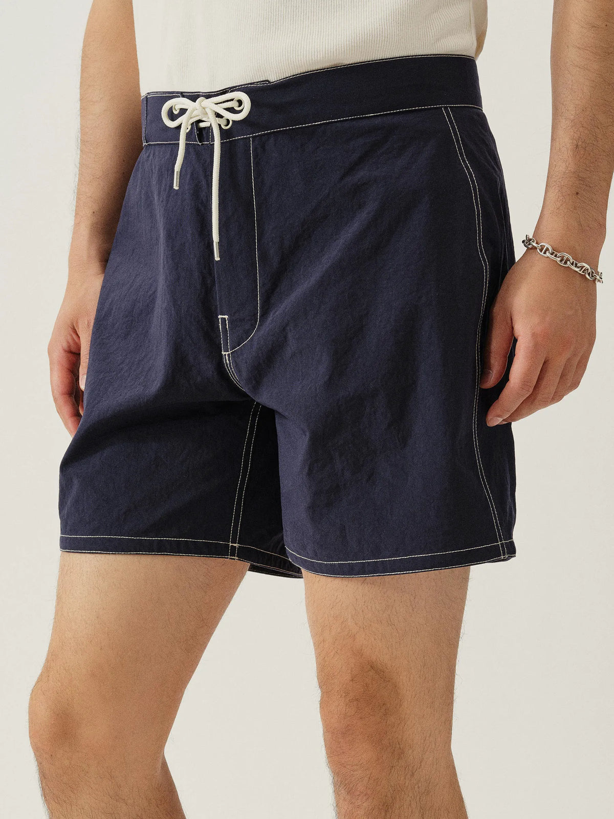 Navy 5.5" Japanese Oxford Board Short