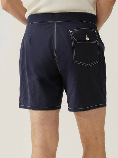 Navy 5.5" Japanese Oxford Board Short