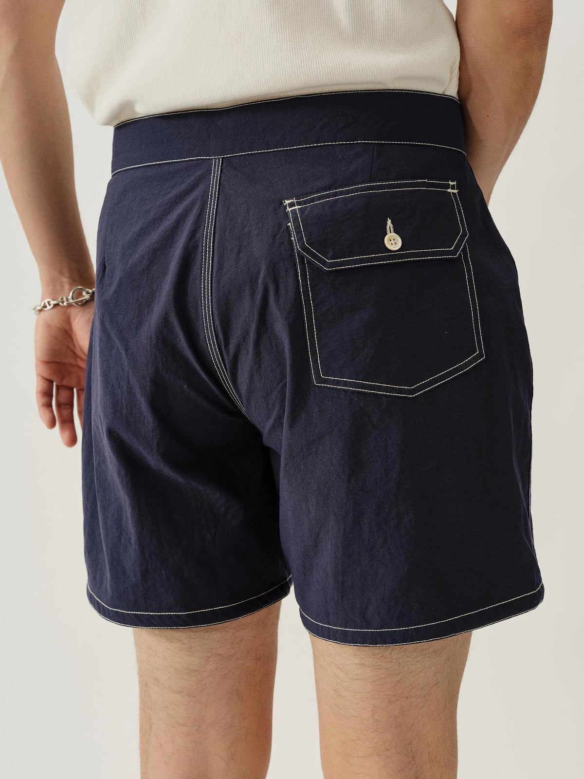 Navy 5.5" Japanese Oxford Board Short