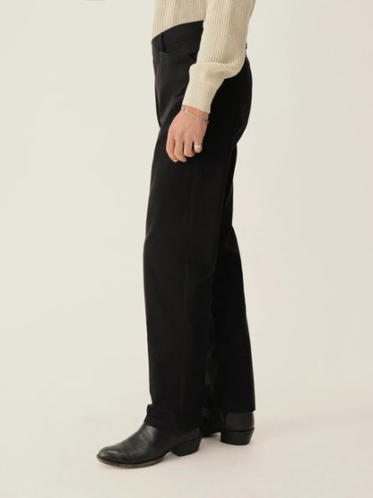 Black Cotton Twill El Camino Pant