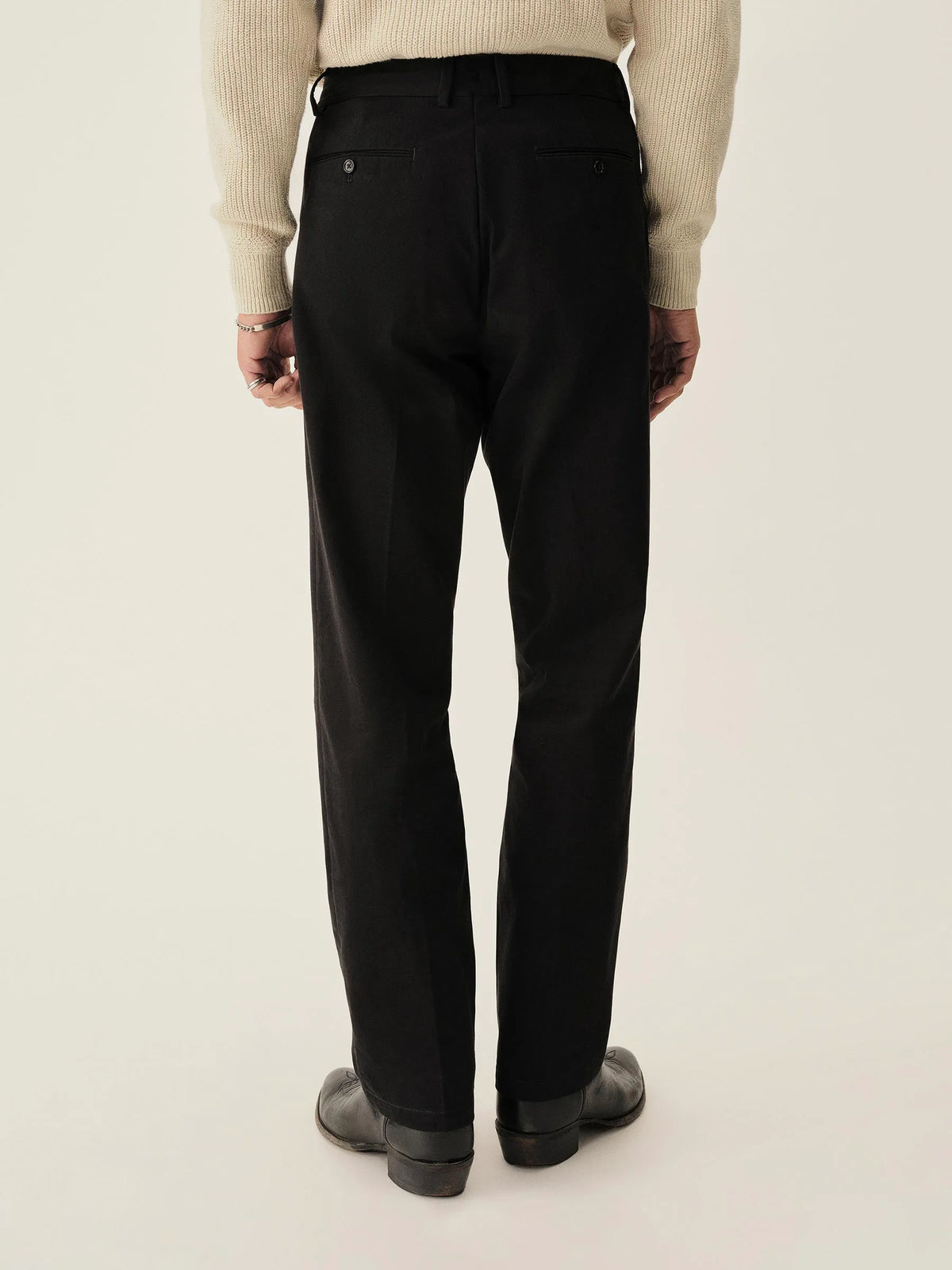 Black Cotton Twill El Camino Pant