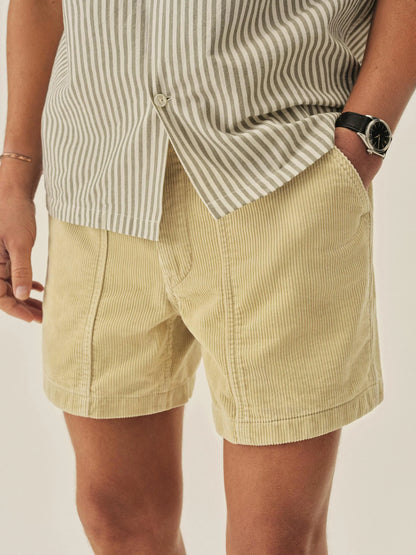 Natural 5 1/2" Cord Beach Cruiser Short