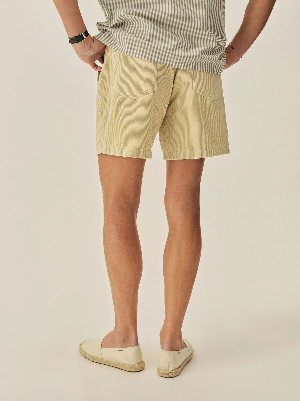 Natural 5 1/2" Cord Beach Cruiser Short