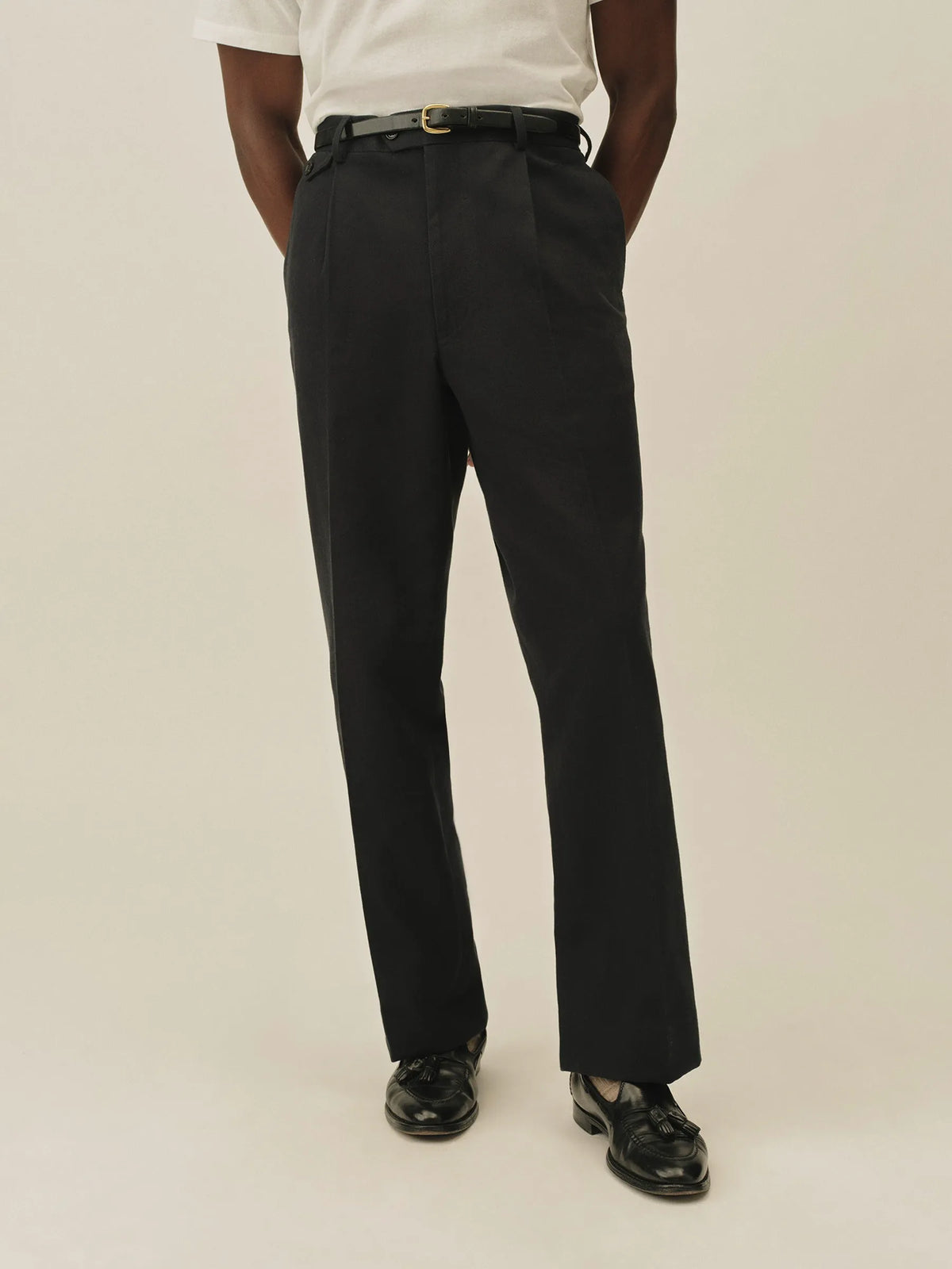 Dress Navy Hollywood Pleated Trouser