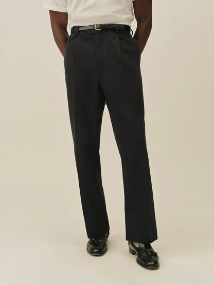 Dress Navy Hollywood Pleated Trouser