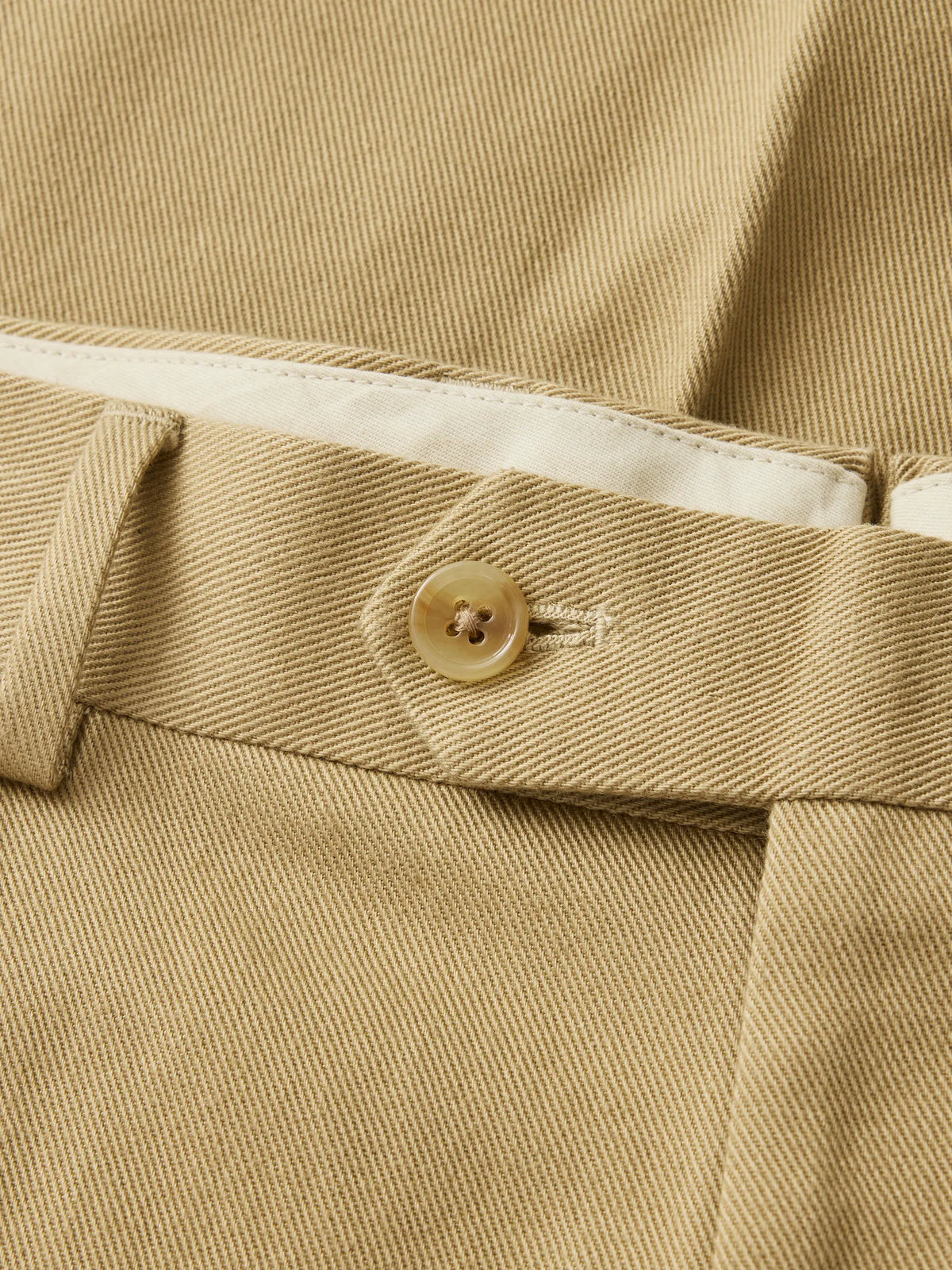 Classic Khaki Hollywood Pleated Trouser