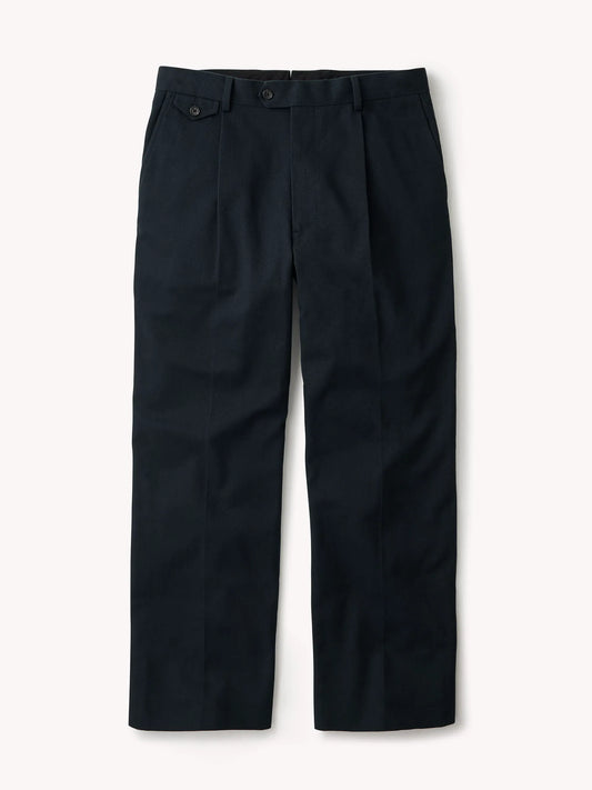 Dress Navy Hollywood Pleated Trouser