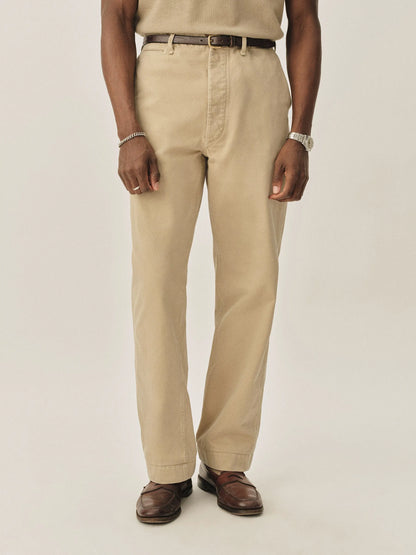 Uniform Khaki Paperback Twill Full Saddle Chino