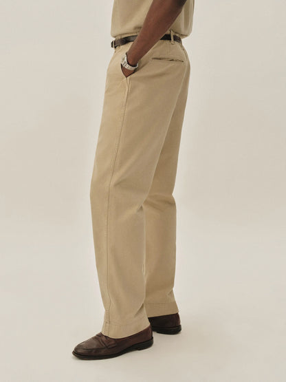 Uniform Khaki Paperback Twill Full Saddle Chino