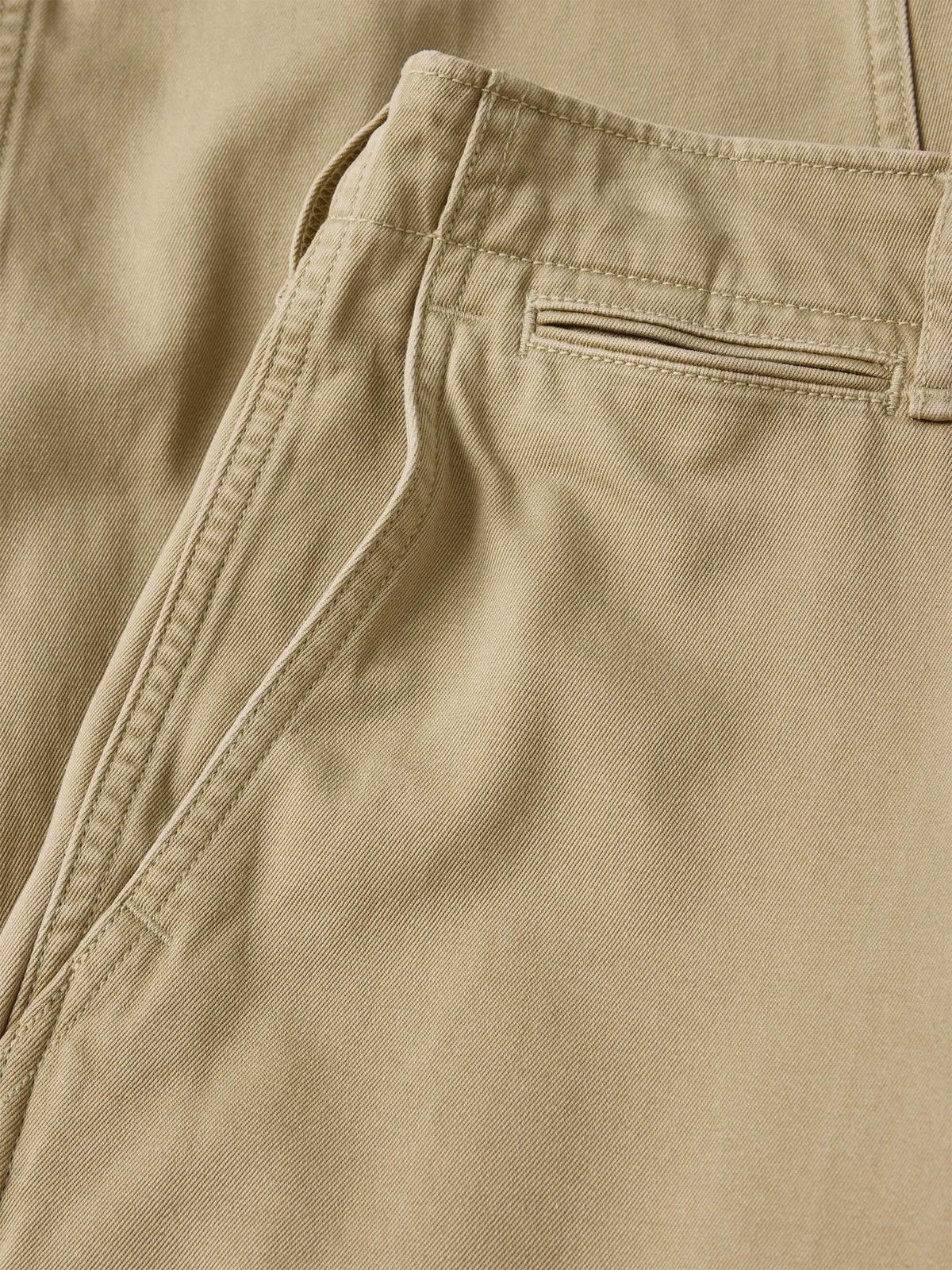 Uniform Khaki Paperback Twill Full Saddle Chino