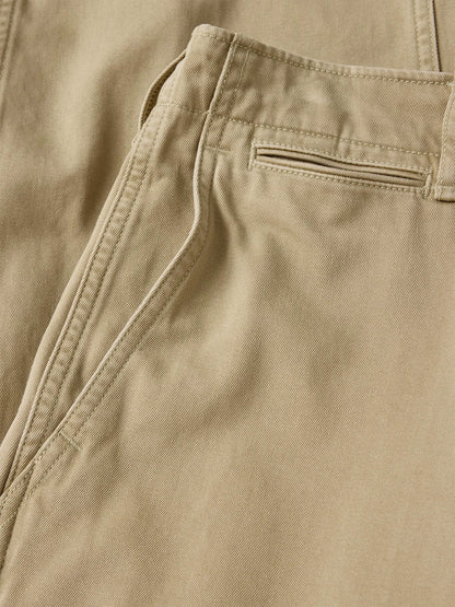 Uniform Khaki Paperback Twill Full Saddle Chino
