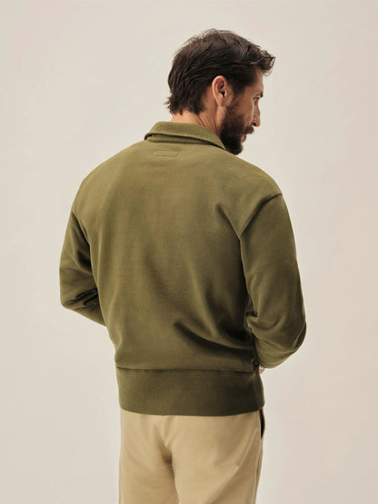 Jungle Green Venice Wash Welterweight Quarter Zip