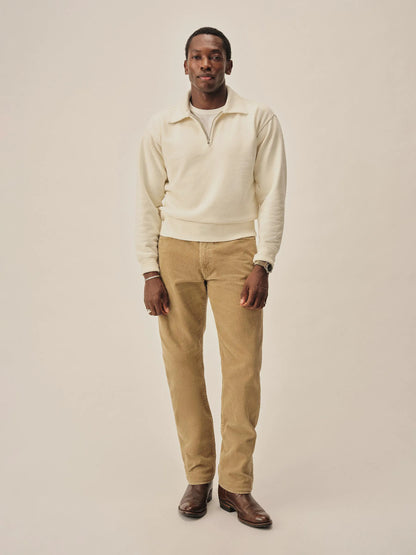 White Welterweight Quarter Zip