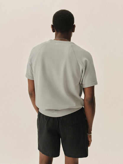 Blue Fescue Venice Wash Featherweight Terry S/S Raglan Crewneck