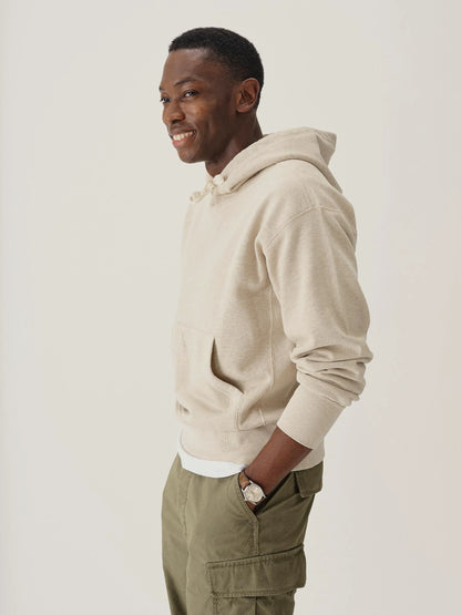 Heather Oat Welterweight Hooded Sweatshirt