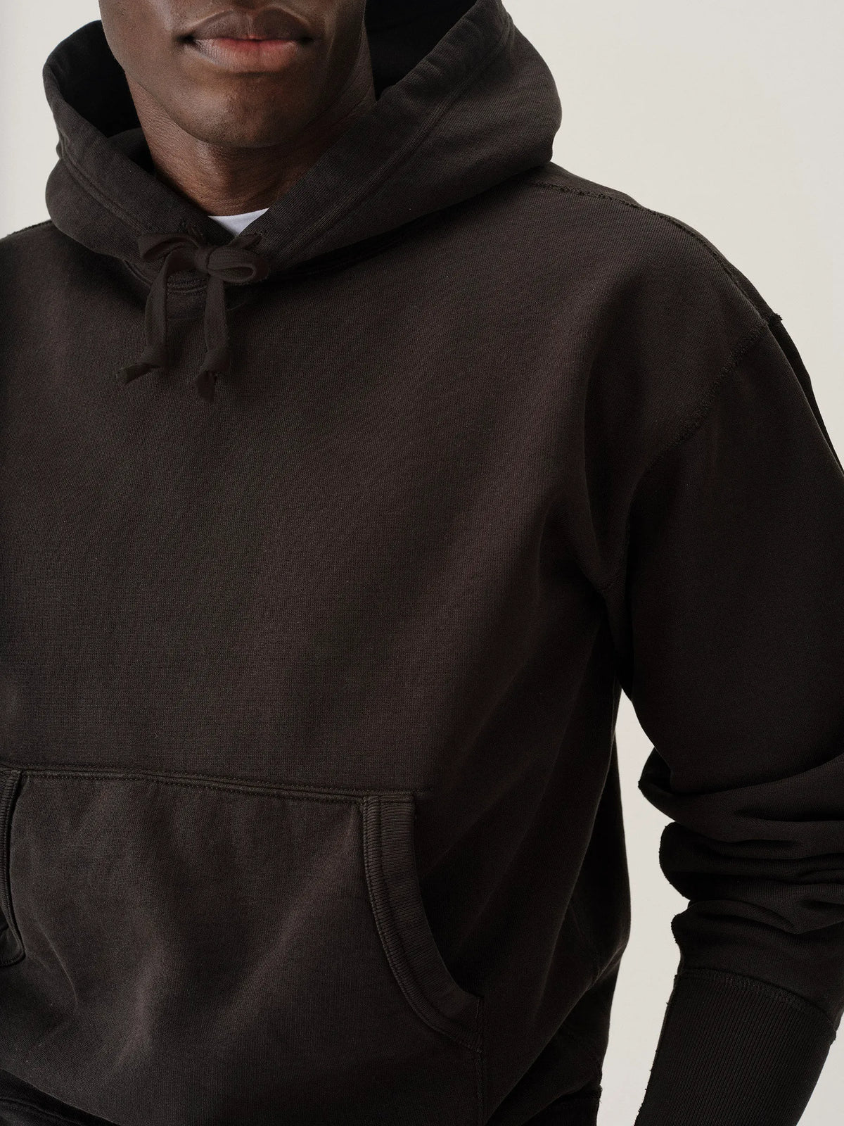 Faded Black Welterweight Hooded Sweatshirt