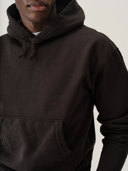 Faded Black Welterweight Hooded Sweatshirt
