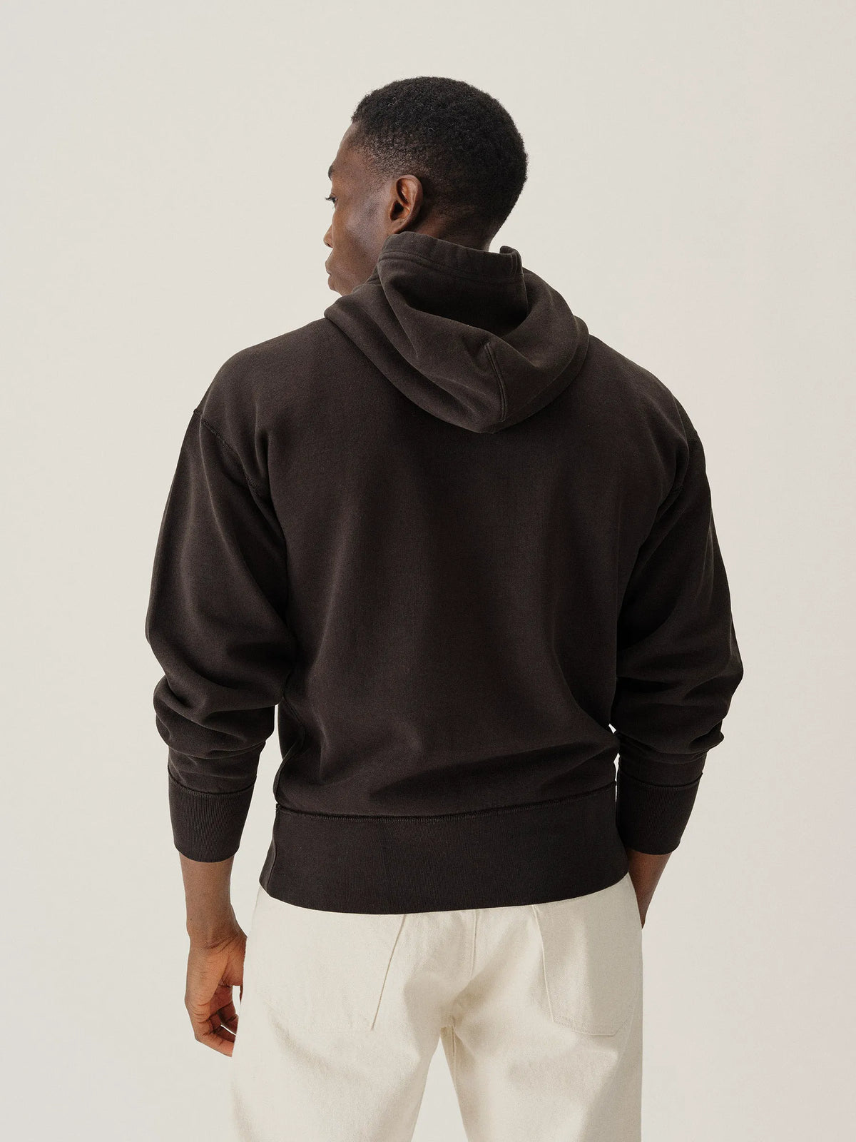 Faded Black Welterweight Hooded Sweatshirt