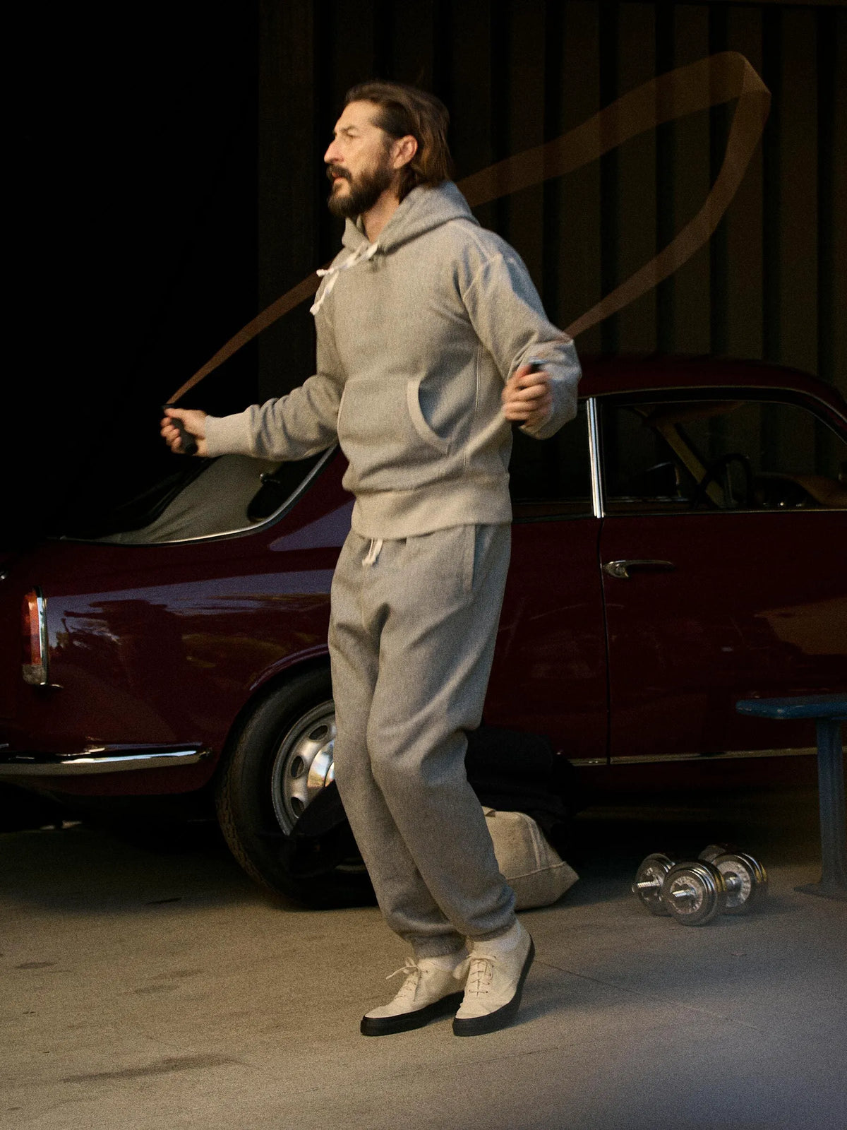 Two Tone Heather Grey Welterweight Sweatpant