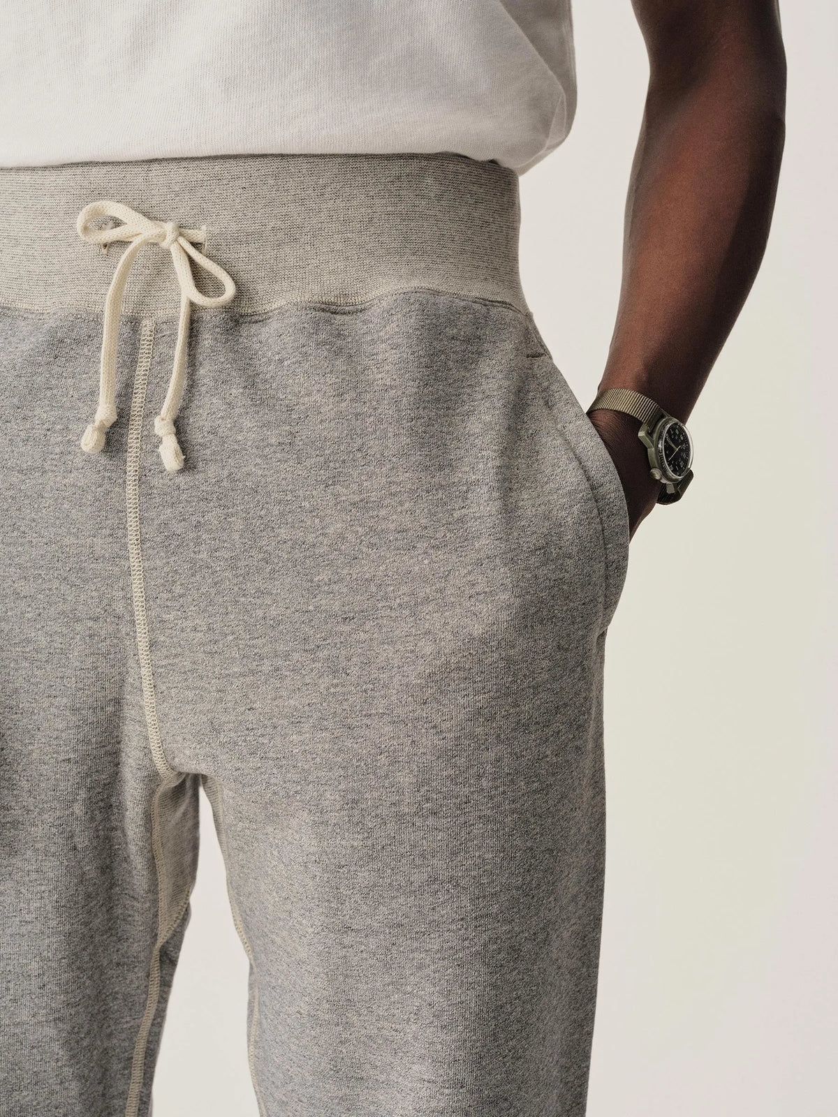 Two Tone Heather Grey Welterweight Sweatpant